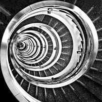 Time Tunnel - a spiral staircase inside a public building von Carlos Alkmin