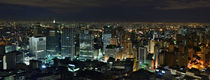 Brazil - Sao Paulo Downtown Skyline Night View from Italia Terrace von Carlos Alkmin