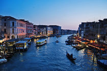 Venice - Il Gran Canale at Dusk by Carlos Alkmin