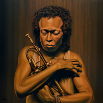 Miles Davis painting by Paul Meijering