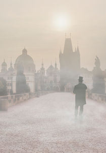 Prague in the morning fog by Jarek Blaminsky