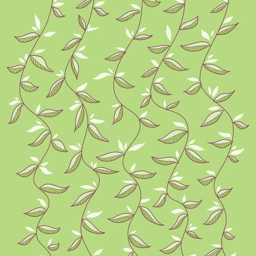 Leaves-pattern-hand-drawn-green-art-print