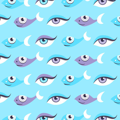 Fish-and-eyes-art-print