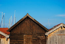 Bootshütten am Starnberger See von Peter Bergmann