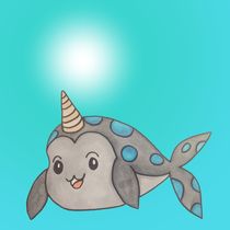 baby narwhal by wickedhart