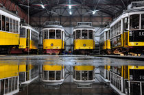 Yellow Trams, Lisboa, Portugal by Joao Coutinho