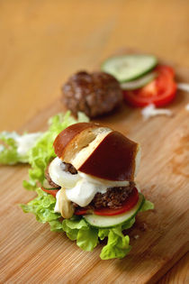 Brezen-Burger mit Werdenfelser Rindfleisch  von lizcollet