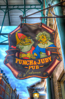 The Punch And Judy Pub Sign by David Pyatt