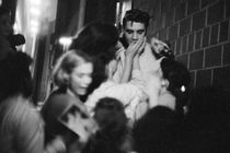 Elvis Presley mobbed by fans, 1956 by Phillip Harrington