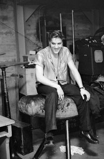 Elvis Presley Backstage 1956 by Phillip Harrington