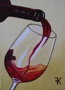 Weinglas 2 by Karin Fricke
