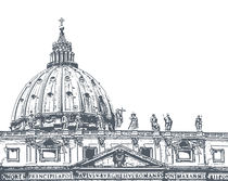 dome of St. Peters Cathedral, Vatican von cbies