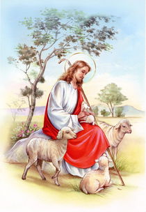 Jesus the good shepherd von arthousedesign
