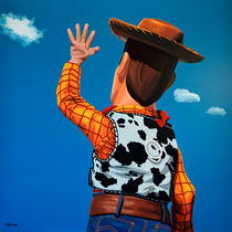 Woody of Toy Story painting von Paul Meijering