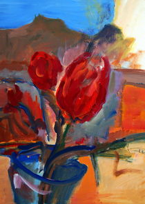 rote Tulpen by Dieter Greubel