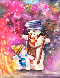 SnowBall And SnowFlake von Miki de Goodaboom