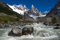 Cerro Torre with Fitzroy river by Frank Tschöpe
