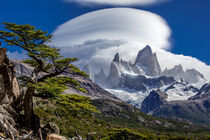 Clouds on Cerro Fitzroy in Patagonia by Frank Tschöpe