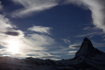 Silhouette of Matterhorn von Frank Tschöpe