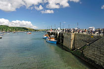 St Mawes Ferries Alongside the Pier by Rod Johnson