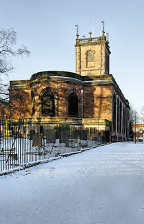 St Modwen's Church, Burton - in the Snow von Rod Johnson