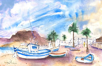 Boats In Las Negras In Cabo De Gata 02 by Miki de Goodaboom
