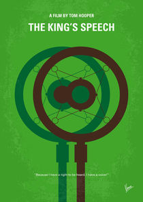 No587 My The Kings Speech minimal movie poster by chungkong