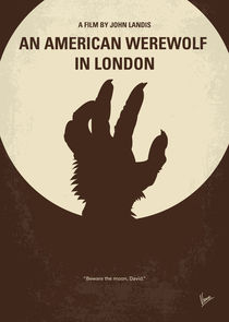 No593 My American werewolf in London minimal movie poster von chungkong