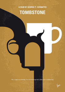 No596 My Tombstone minimal movie poster von chungkong