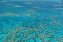 Plane over Great Barrier Reef by usaexplorer