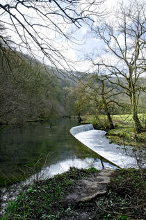 River Wye Weir, near Ashford-in-the-Water by Rod Johnson