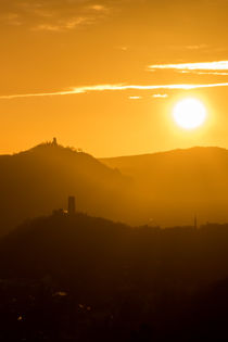 Sonnenaufgang über dem Siebengebirge by Frank Landsberg