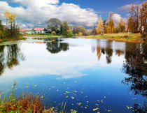 Autumn at the lake by Yuri Hope