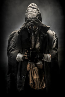 gas mask man in the hood von Ales Munt