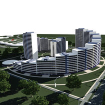 Residential complex 3D render von Ales Munt