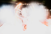 Blur or Defocus image of Fire Show circles by Ales Munt