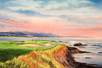 Pebble Beach Golf Course California by bill holkham