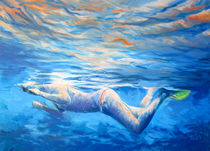 Landschaft, Malerei, Underwater Diving von Geert Bordich