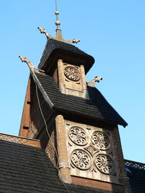 Dachreiter der Stabkirche Wang by Sabine Radtke