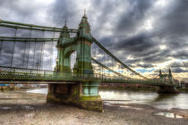 Hammersmith Bridge London by David Pyatt