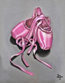 Pink Ballet Slippers by Sandra Gale