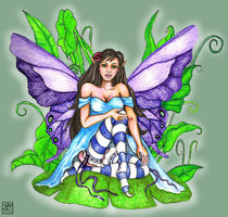 Lily Pad Fairy by Sandra Gale