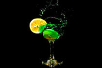 Green cocktail splash with citron by nilaya