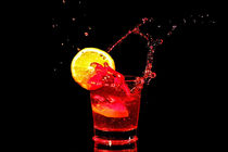 Red cocktail splash  by nilaya