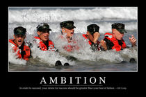 Ambition Motivational Poster by Stocktrek Images