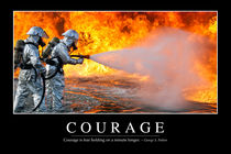 Courage Motivational Poster von Stocktrek Images
