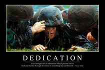 Dedication Motivational Poster von Stocktrek Images