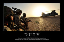 Duty Motivational Poster von Stocktrek Images