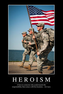 Heroism Motivational Poster von Stocktrek Images