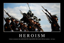 Heroism Motivational Poster by Stocktrek Images